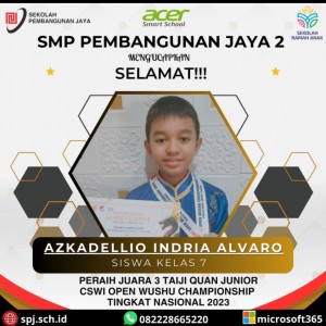 Prestasi Juara 1 Wushu Championsip Nasional 2023