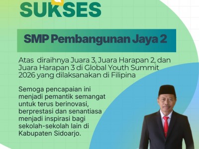 “Jadi Inspirasi Sekolah Lain”, Kadisdik Sidoarjo Apresiasi Prestasi SMP PJ 2 di Filipina