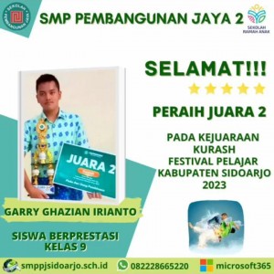 Juara Kurash Festival Pelajar Kabupaten Sidoarjo 2023.